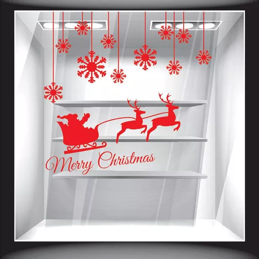 Orafol Αυτοκόλλητο Βιτρίνας Χριστουγέννων Μπλε XS 18053-251 1τμχ