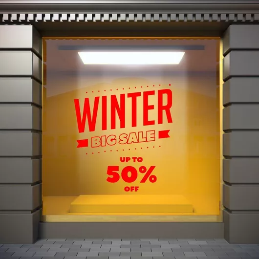 Orafol Αυτοκόλλητο Βιτρίνας Χειμωνιάτικο Λευκό WI 10027-243 1τμχ