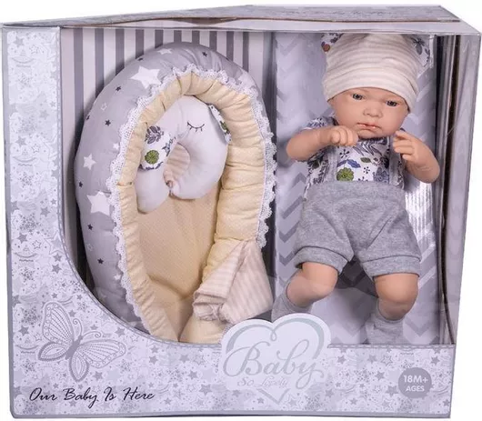 Σετ με Μωρό Κούκλα Υπνου 38 cm