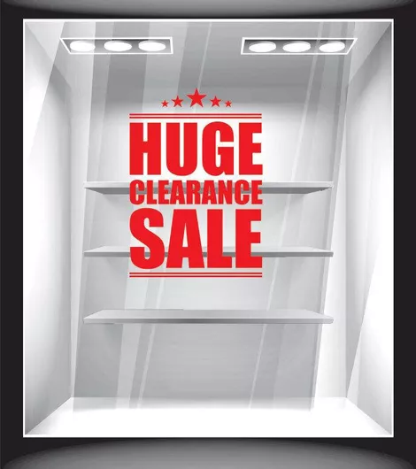 Orafol Αυτοκόλλητο Βιτρίνας Εκπτώσεων Καφέ S 11808-1188 1τμχ