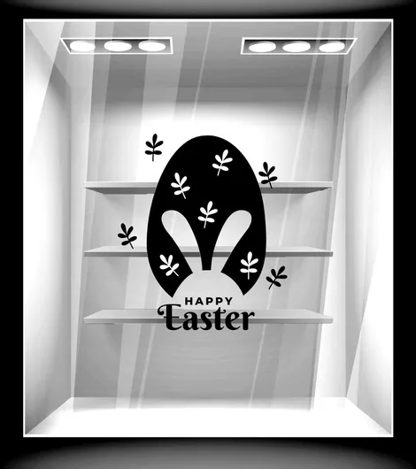 Orafol Αυτοκόλλητο Βιτρίνας Πασχαλινό Μπλε EA 10121-251 1τμχ