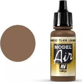 Model Air Acrylic Paint Vallejo 17ml Ijn Medium Brown 71418