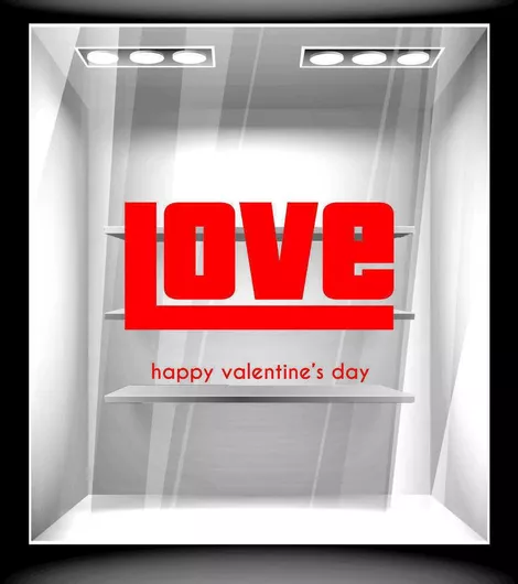 Orafol Αυτοκόλλητο Βιτρίνας Αγίου Βαλεντίνου VAL 10164-247 1τμχ