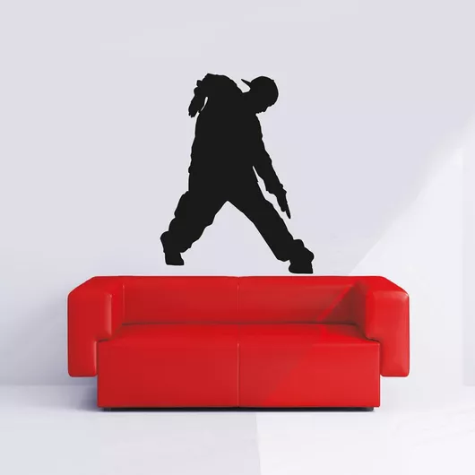 Αυτοκόλλητο Τοίχου Χορευτής Hip Hop 60cm X 80cm