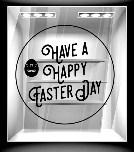 Orafol Αυτοκόλλητο Βιτρίνας Πασχαλινό 50x50cm EA 10104-247 1τμχ