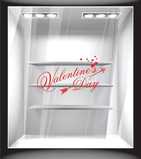 Orafol Αυτοκόλλητο Βιτρίνας Αγίου Βαλεντίνου Κίτρινο VAL 10006-905 1τμχ