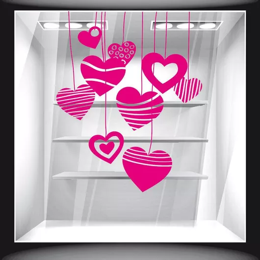 Orafol Αυτοκόλλητο Βιτρίνας Αγίου Βαλεντίνου Καφέ VAL 10078-1188 1τμχ