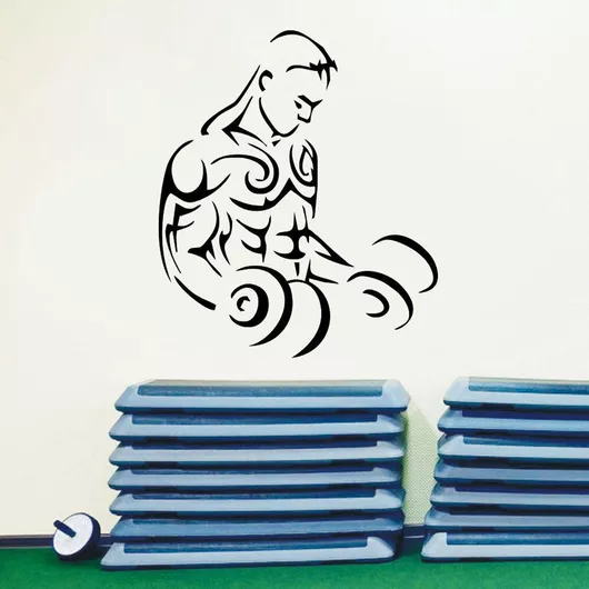 Αυτοκόλλητο Τοίχου Fitness 7 50cm X 60cm