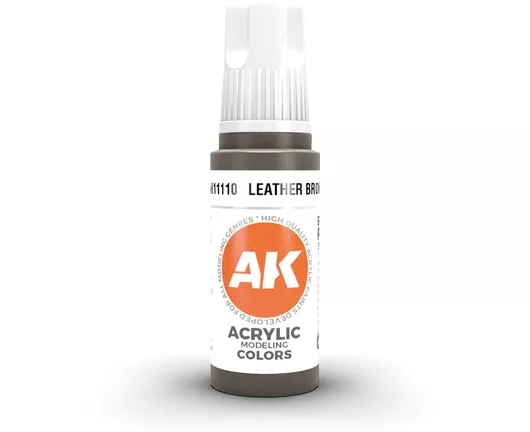 AK Interactive Acrylic Χρώμα Μοντελισμού Leather Brown 18ml