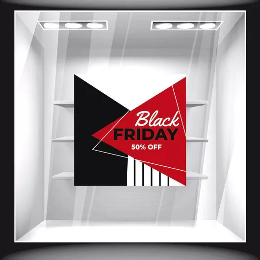 Αυτοκόλλητο Εκπτώσεων Black Friday 78 70cm X 70cm