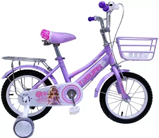 TJG 12" Παιδικό Ποδήλατo Πόλης Μοβ