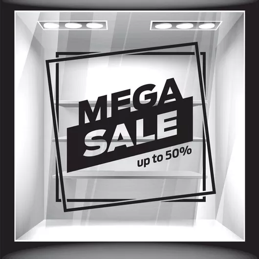 Orafol Αυτοκόλλητο Βιτρίνας Εκπτώσεων Μπλε S 11889-251 1τμχ