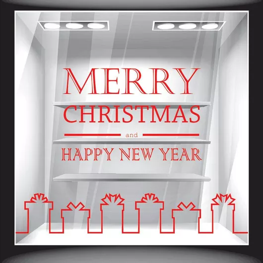 Orafol Αυτοκόλλητο Βιτρίνας Χριστουγέννων Κόκκινο XS 18062-244 1τμχ