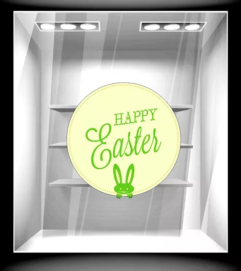 Αυτοκόλλητο Βιτρίνας Πασχαλινό 122 50cm X 50cm