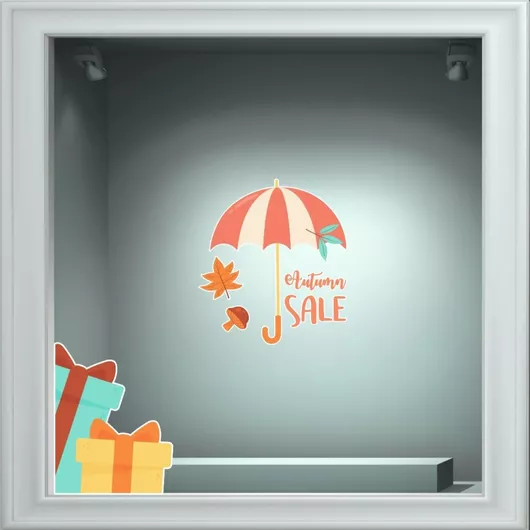 Αυτοκόλλητο Βιτρίνας Εκπτώσεις 43 80cm X 50cm