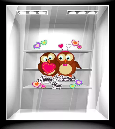 Αυτοκόλλητο Αγίου Βαλεντίνου Αγίος Βαλεντίνος 51 95cm X 92cm