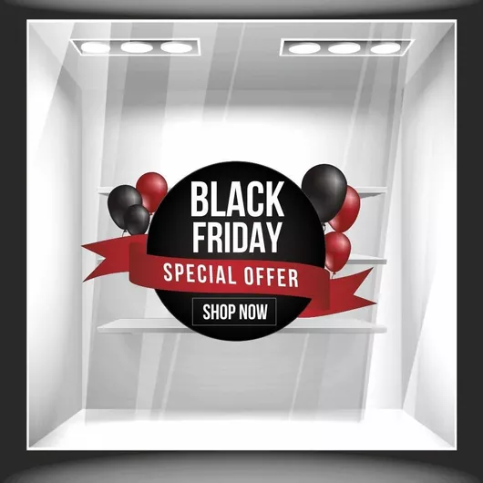 Orafol Αυτοκόλλητο Βιτρίνας Εκπτώσεων 5x30cm Μαύρο 1SK-BF 12000 1τμχ