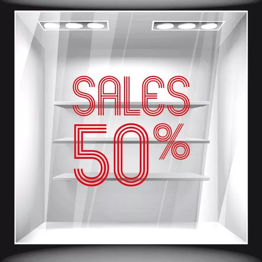 Orafol Αυτοκόλλητο Βιτρίνας Εκπτώσεων Πράσινο S 11911-245 1τμχ