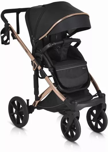 Cangaroo Eggo Ρυθμιζόμενο Καρότσι Μωρού 3 σε 1 Kατάλληλο για Nεογέννητο Caviar