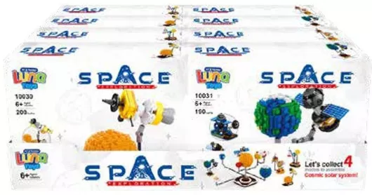Luna Τουβλάκια Διάστημα Transform 3 σε 1 Luna Σετ για 6+ Ετών