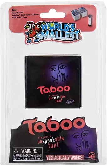 Επιτραπέζιο Παιχνίδι Taboo 6+ Ετών EN World's Smallest