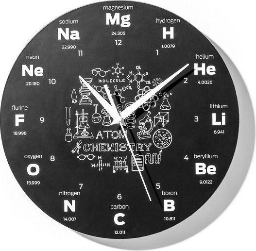 Ρολόι Τοίχου Gadget Master Αθόρυβο Χημεία Ξύλινο 30cm