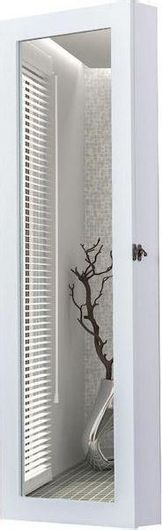 Μπιζουτιέρα HomCom με Καθρέφτη Ξύλινο 37x9.5x112cm