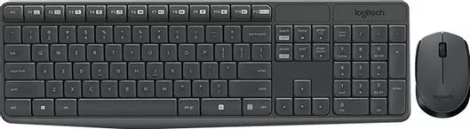 Σετ Πληκτρολόγιο & Ποντίκι Logitech MK235 Ασύρματο Αγγλικό US Μαύρο
