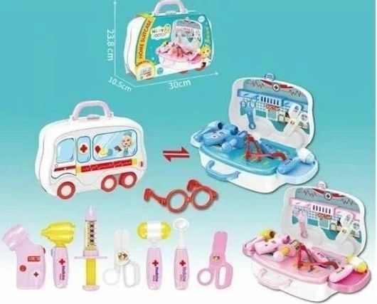 Παιδικό Βαλιτσάκι Γιατρού Ροζ για 3+ Ετών