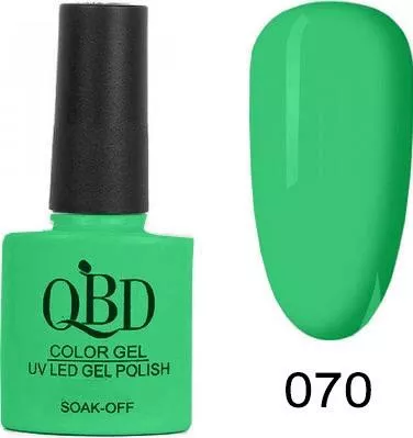 Ημιμόνιμο Βερνίκι Νυχιών QBD 70 10ml Πράσινο
