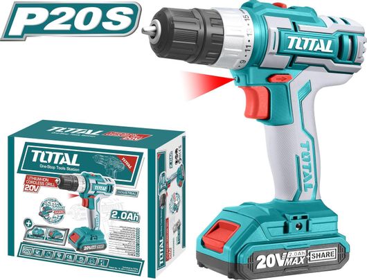 Δραπανοκατσάβιδο Total TDLI20024 Μπαταρίας 20V 1x2Ah