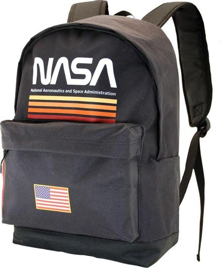 Σχολική Τσάντα Πλάτης Δημοτικού Nasa 30x18x43cm Μαύρο
