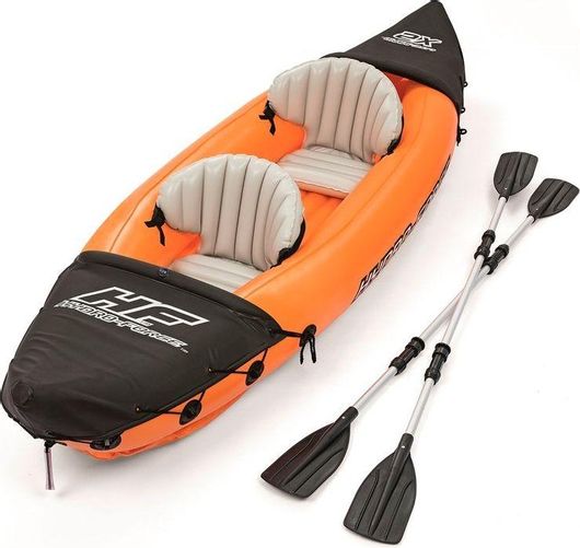 Κανόε - Καγιάκ Bestway Lite Rapid 65077 X2 Θαλάσσης Sit in Φουσκωτό 2 Ατόμων Πορτοκαλί