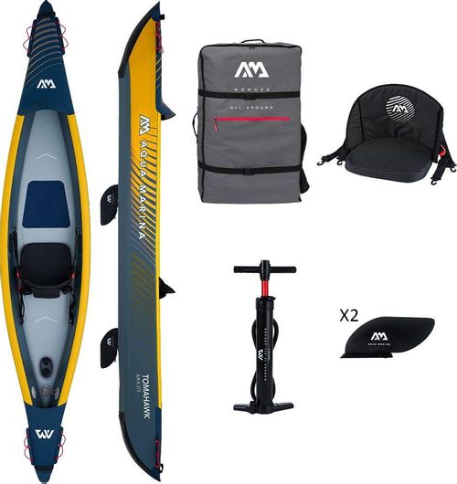 Κανόε - Καγιάκ Aqua Marina 28358 Θαλάσσης Sit in Φουσκωτό 1 Ατόμου Πολύχρωμο