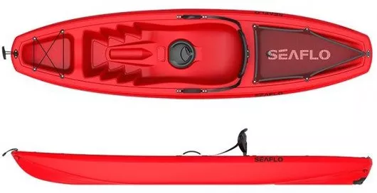 Κανόε - Καγιάκ Seaflo 72-34863-9 Θαλάσσης Sit on Top Πλαστικό 1 Ατόμου Κόκκινο