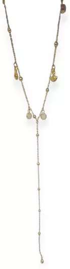 Ananna Creations Μακριά Gold Cravate Λαιμού από Ανοξείδωτο Ατσάλι Χρυσό