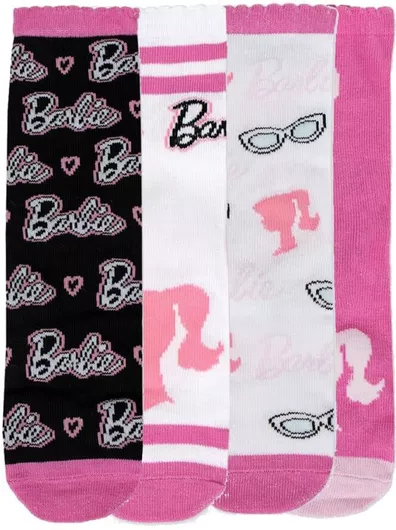 Cerda Barbie Μακριές 4Pack με Κουμπαρά Ροζ