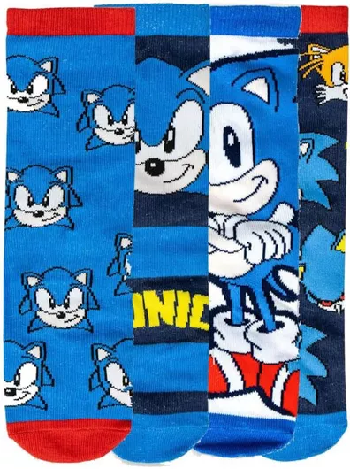 Cerda Sonic Μακριές 4Pack με Κουμπαρά Μπλε