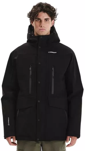 Emerson 252.EM10.29 Παρκά Αδιάβροχο με Κουκούλα Μαύρο