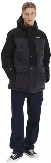 Emerson 252.EM10.29 Παρκά Αδιάβροχο με Κουκούλα Ebony / Black