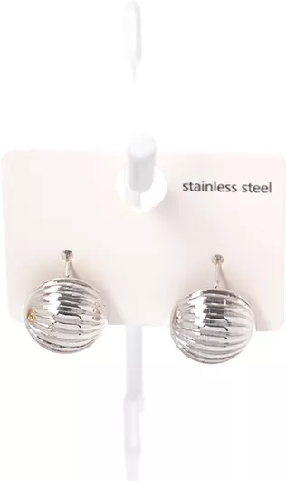 Bag to Bag AQY-S004-SILVER Καρφωτά από Ανοξείδωτο Ατσάλι Γεωμετρικό 
