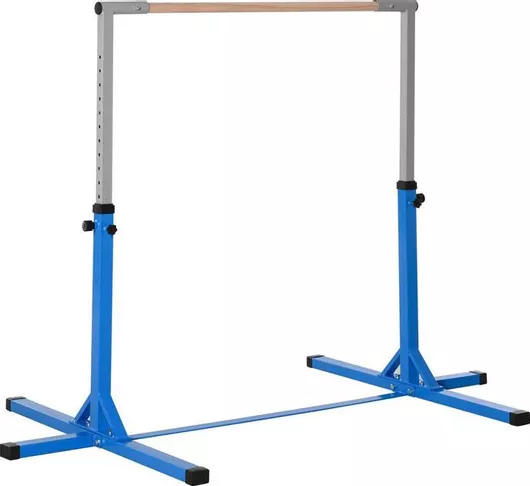 HomCom Μονόζυγο & Δίζυγο χωρίς Βάρη Παιδικό Ρυθμιζόμενο Μονόζυγο Δαπέδου (197cm x 121cm x 95-145cm)