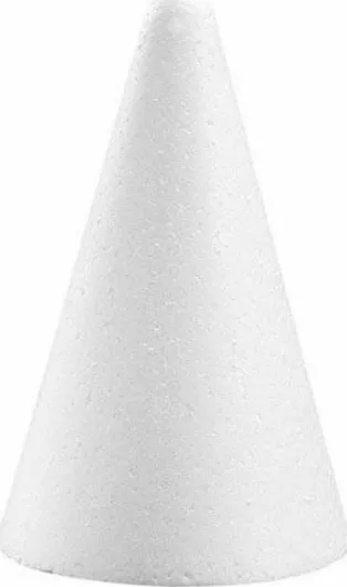Κώνος Χειροτεχνίας από Φελιζόλ Λευκός 1τμχ