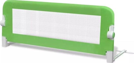 vidaXL Πτυσσόμενο Προστατευτικό Κάγκελο Κρεβατιών από Ύφασμα Πράσινο 42cm