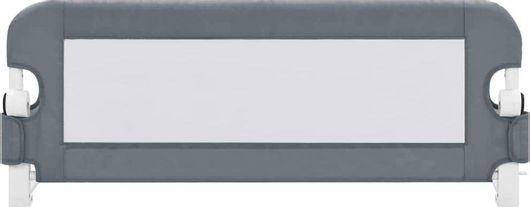 vidaXL Πτυσσόμενα Προστατευτικά Κάγκελα Κρεβατιών από Ύφασμα Γκρι 102x42cm 2τμχ