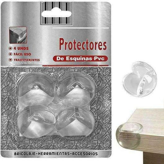 Προστατευτικά για Γωνίες HOMie από Πλαστικό 4τμχ Διάφανο