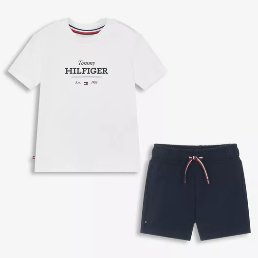 Tommy Hilfiger Παιδικό Σετ με Σορτς 2τμχ Λευκό