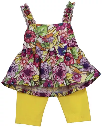 M&B Kid's Fashion Παιδικό Σετ με Κολάν Καλοκαιρινό 2τμχ Πολύχρωμο
