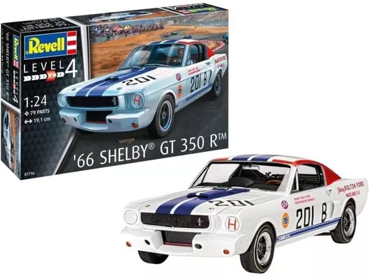 Revell Φιγούρα Μοντελισμού Αυτοκίνητο 1966 Shelby Gt 350 R Scale με Κόλλα & Χρώματα
