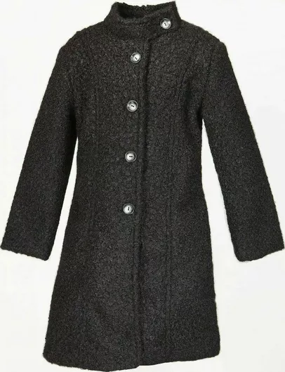 M&B Kid's Fashion Παιδικό Παλτό Μακρύ Μαύρο 338